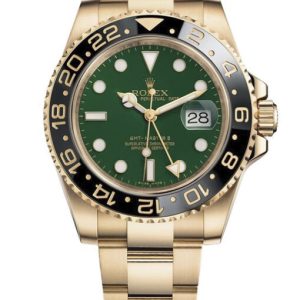 rolex gmt master ii 40mm green dial 116718 gso 