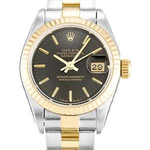 rolex lady datejust 26mm black dial 69173 super clone