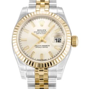 rolex lady datejust 26mm silver dial 179173 2 super clone