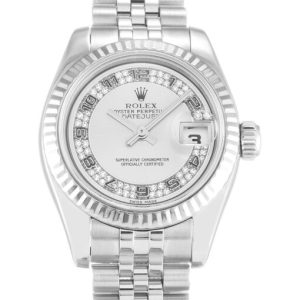 rolex lady datejust 26mm silver dial 179174 super clone