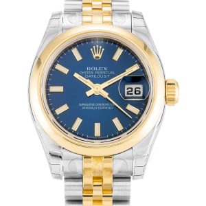 rolex lady datejust blue dial super clone 179163 