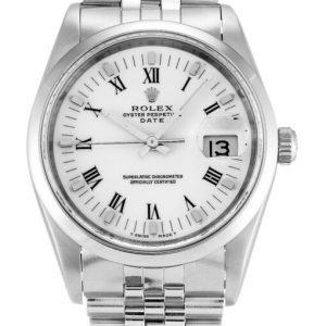 rolex oyster perpetual date 34mm white dial