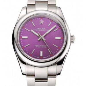 rolex oyster perpetual date 41mm purple dial