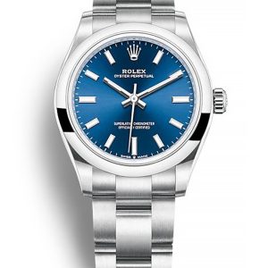 rolex oyster perpetual lady 31mm blue dial