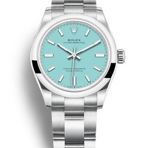 rolex oyster perpetual lady 31mm turquoise blue dial