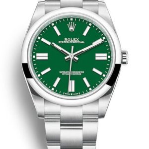 rolex oyster perpetual lady 41mm green dial