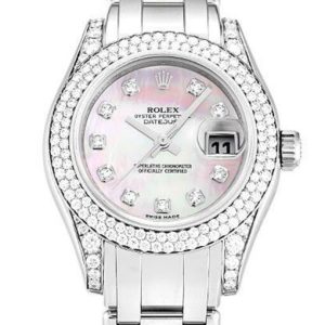 rolex pearlmaster 36mm mother of pearl pink dial 80359 