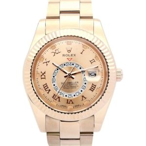 rolex sky dweller 42mm champagne dial 