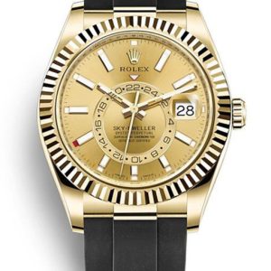 rolex sky dweller 42mm champagne dial super clone 