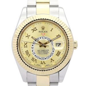 rolex sky dweller 42mm gold dial 326938 2 