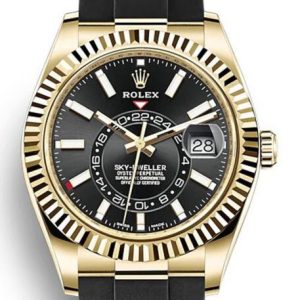 rolex sky dweller black dial super clone 
