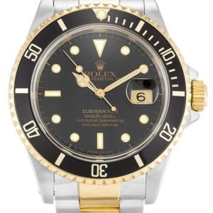 rolex submariner 40mm black dial 16613 