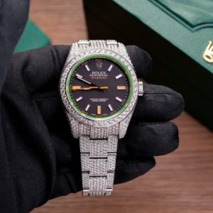 rolex with moissanite diamond hong kong 41mm 