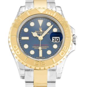 rolex yacht master 35mm blue dial 169623 
