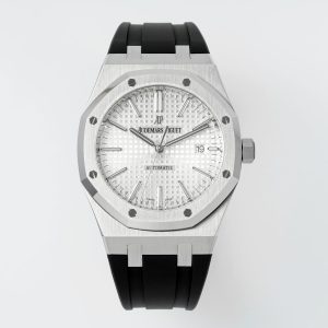 royal oak 15400 1:1 best edition ss/ru white textured dial apsf sa3120 super clone 