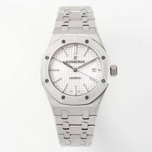 royal oak 15450 37mm ss/ss white textured dial apsf sa3120 super clone 